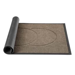 Mata pod drzwi wejściowe, 1194 x 813 mm, komercyjna mata podłogowa do użytku wewnątrz i na zewnątrz, nowoczesna, stylowa wykładzina z podkładem TPE, wytrzymała, zmywalna, przemysłowa wykładzina wejściowa do korytarza, balkonu, garażu, brązowa - miniatura 4