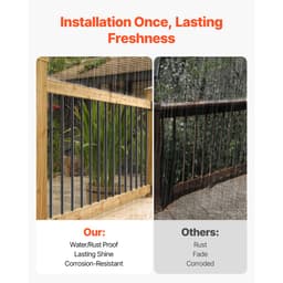 Balustrady schodowe 101 szt., aluminiowe tralki schodowe 26 cali, wodoodporna okrągła metalowa poręcz z wrzecionem o średnicy 3/4 cala, balustrada tarasowa z nakładkami i śrubami do schodów, ganku, patio, matowa czerń - miniatura 6