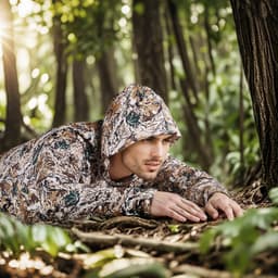 Bluza z kapturem w kamuflażu, rozmiar XXL, męska, odprowadzająca wilgoć i oddychająca, szybkoschnąca, wędkarska koszula turystyczna z kapturem, długie rękawy, koszule myśliwskie na wiosnę i lato, do pracy na świeżym powietrzu - miniatura 1