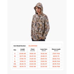 Bluza z kapturem w kamuflażu, rozmiar XXL, męska, odprowadzająca wilgoć i oddychająca, szybkoschnąca, wędkarska koszula turystyczna z kapturem, długie rękawy, koszule myśliwskie na wiosnę i lato, do pracy na świeżym powietrzu - miniatura 11