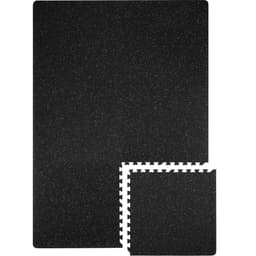 Maty podłogowe z pianki EVA Interlocking, 0,56 cala, pogrubione, 6-częściowe płytki gumowe Puzzle, 24 x 24 cale, mata do ćwiczeń i fitnessu, wytrzymałe maty podłogowe do domu, siłowni, biura – 24 stopy kwadratowe - miniatura 4