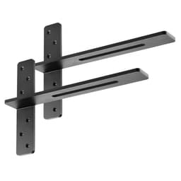 Wsporniki półek w kształcie litery T, 2 szt., udźwig 90 kg/200 funtów, 457,2 x 73,5 x 304,8 mm, solidne stalowe wsporniki do półek, wsporniki blatowe, pływające, ze śrubami - miniatura 3
