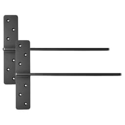 Wsporniki półek w kształcie litery T, 2 szt., udźwig 90 kg/200 funtów, 457,2 x 73,5 x 304,8 mm, solidne stalowe wsporniki do półek, wsporniki blatowe, pływające, ze śrubami - miniatura 4