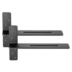 Wsporniki półek w kształcie litery T, 2 szt., udźwig 90 kg/200 funtów, 457,2 x 73,5 x 304,8 mm, solidne stalowe wsporniki do półek, wsporniki blatowe, pływające, ze śrubami - miniatura 5