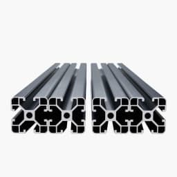 4 szt. 39,4 cala (1000 mm) profil aluminiowy z rowkiem T 4040, europejska standardowa anodowana szyna liniowa, bardzo wytrzymała wytłaczana szyna aluminiowa do drukarki 3D, maszyna CNC DIY, grawerowanie laserowe, kolor czarny - miniatura 12