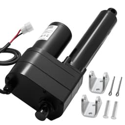 Siłownik liniowy 12 V, skok 200 mm, ultrawytrzymały siłownik liniowy 9000 N, stopień ochrony IP65, prędkość 5 mm/s, z uchwytami montażowymi do zbiorników maszyn przemysłowych, systemów podnoszenia ciężarów - miniatura 2
