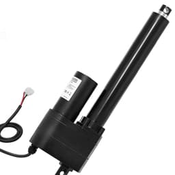 Siłownik liniowy 12 V, skok 200 mm, ultrawytrzymały siłownik liniowy 9000 N, stopień ochrony IP65, prędkość 5 mm/s, z uchwytami montażowymi do zbiorników maszyn przemysłowych, systemów podnoszenia ciężarów - miniatura 4