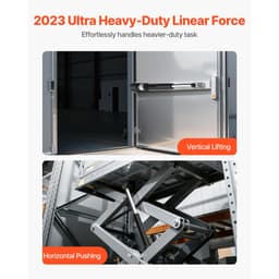 Siłownik liniowy 12 V, skok 200 mm, ultrawytrzymały siłownik liniowy 9000 N, stopień ochrony IP65, prędkość 5 mm/s, z uchwytami montażowymi do zbiorników maszyn przemysłowych, systemów podnoszenia ciężarów - miniatura 6