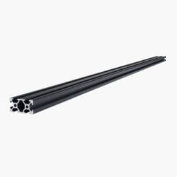 5 szt. profili aluminiowych z rowkiem T 2040 o średnicy 39,4 cala (1000 mm), anodowana szyna liniowa zgodna z normą europejską, wytłaczana szyna aluminiowa o wysokiej wytrzymałości do drukarek 3D, do samodzielnego montażu w maszynie CNC, grawerowanie laserowe, kolor czarny - miniatura 5