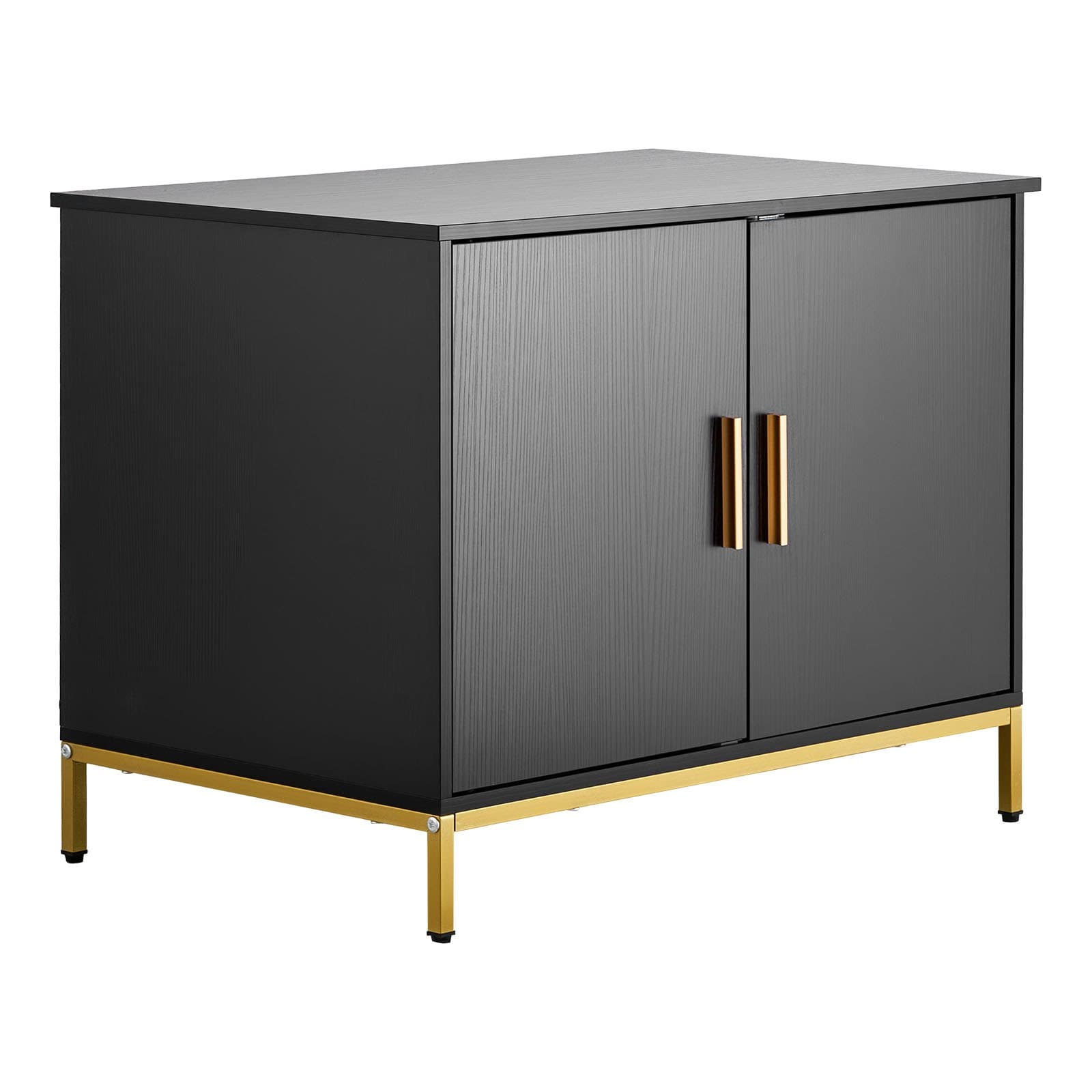 Obudowa kuwety dla kota, 70 cm, ukryta szafka na kuwetę z metalowymi nogami i uchwytem, nowoczesny stolik kawowy w kształcie domku dla kota, pasuje do większości kuwet, do sypialni i salonu