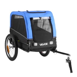 Przyczepka rowerowa dla psa, udźwig do 30 kg, transporter rowerowy dla małych i średnich psów, łatwa w składaniu rama z szybkozłączką, uniwersalne sprzęgło rowerowe, odblask, flaga, wewnętrzna smycz - miniatura 33