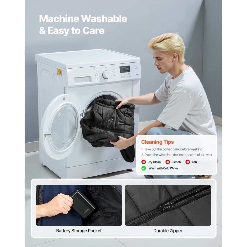 Kamizelka grzewcza, męska elektryczna kamizelka grzewcza z akumulatorem 16000 mAh, 8 stref grzewczych, lekka, ładowalna kamizelka zimowa z 3 poziomami, do wędrówek na świeżym powietrzu, na kemping, wędkarstwo, narciarstwo, rozmiar L