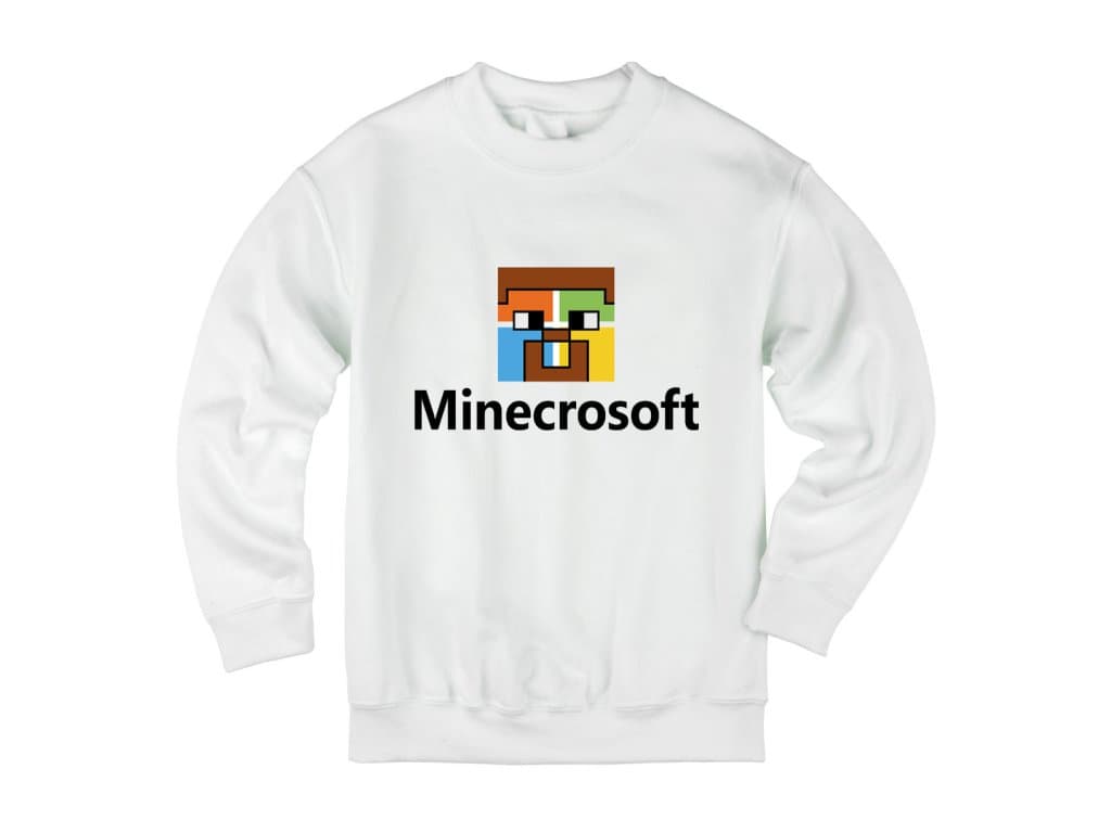 Bluza dziecięca parodia Minecraft Microsoft
