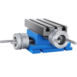 Stół roboczy do frezarki, stół przesuwny krzyżowy 10,2 x 18,5 cm, imadło do wiertarki stołowej - miniatura 2