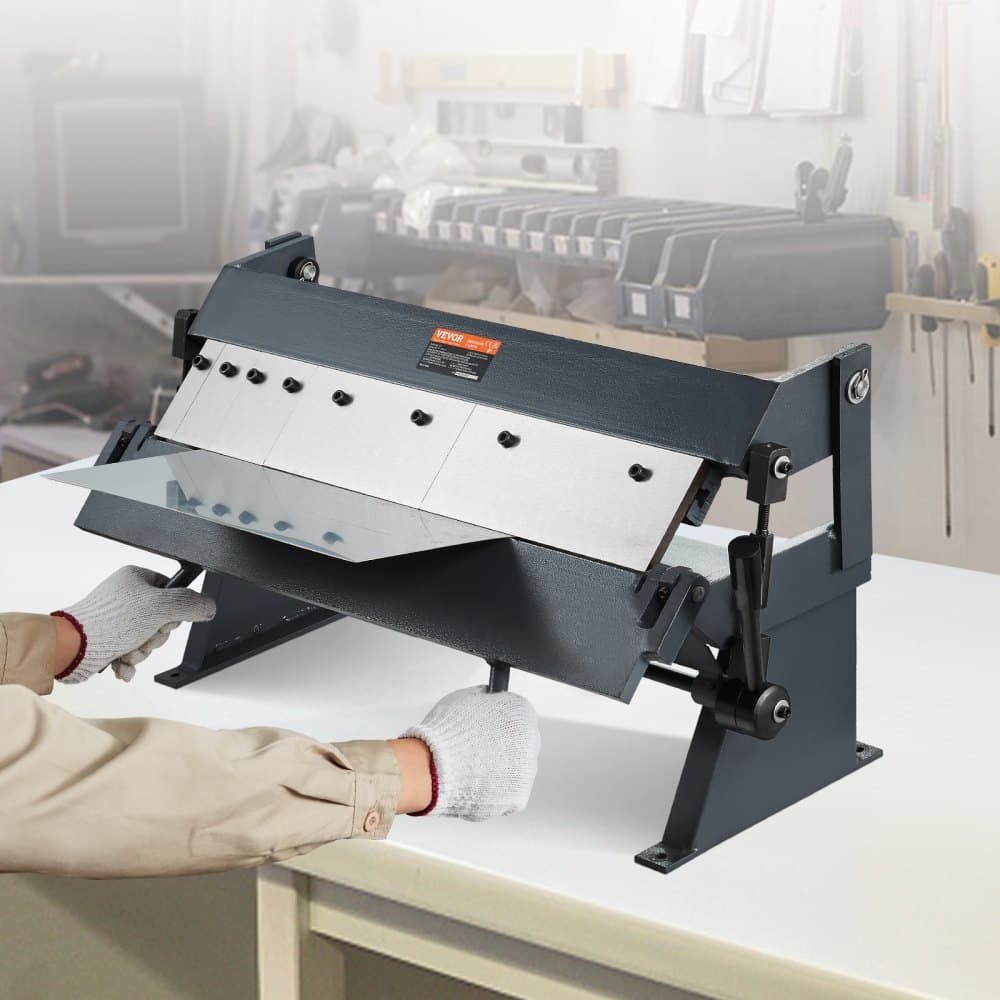 Zaginarka krawędziowa, 24-calowa, 0-130 stopni, przenośna giętarka do blachy ze stali niskowęglowej o grubości 20 mm i aluminium o grubości 14 mm, 5 regulowanych palców do gięcia metalu