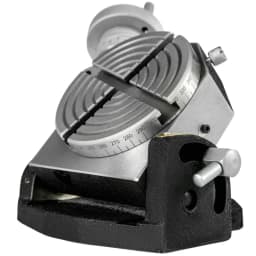 Stół obrotowy 4 cale/100 mm poziomy pionowy stół obrotowy 4-szczelinowy stół obrotowy do frezarki MT-2 stół obrotowy do frezowania 360 stopni precyzyjny stół obrotowy do frezowania i wiercenia imadło - miniatura 5