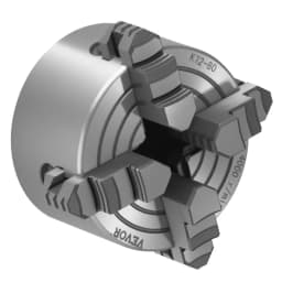 Uchwyt tokarski 4-szczękowy, 3 cale (80 mm), Uchwyt 4-szczękowy, zakres mocowania 0,1-3,15 cala (5-80 mm) ze śrubami mocującymi typu T, szczęki odwracalne, materiał HT300, wewnętrzny zewnętrzny do tokarki do drewna i metalu - miniatura 4