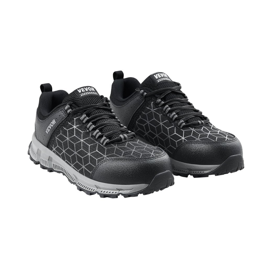 Męskie buty sportowe ze stalowymi noskami, rozmiar 11, szerokie, robocze, czarne