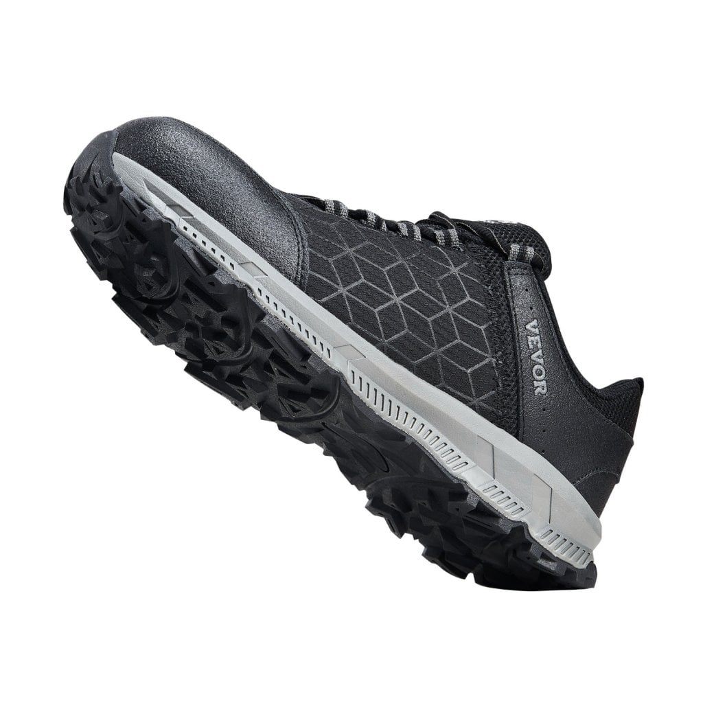 Męskie buty sportowe ze stalowym noskiem, rozmiar 10,5, sportowe trampki, czarne