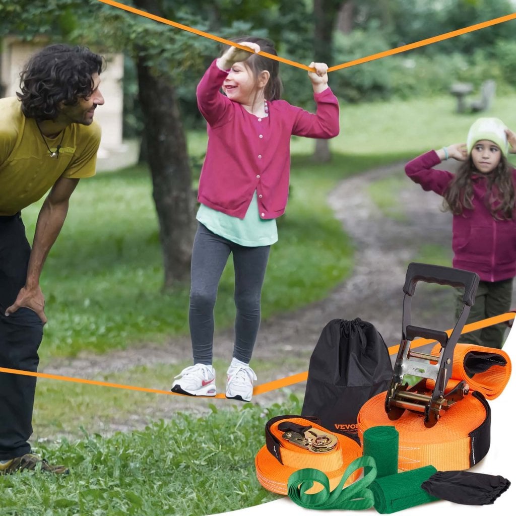 Zestaw do slackline z ochraniaczami na drzewa