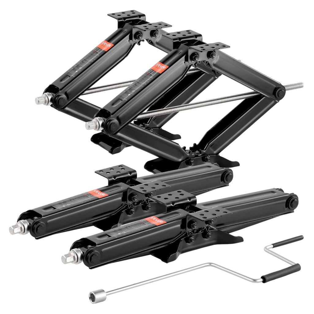 Podnośniki nożycowe RV 9000lb, 23,4 cala, stabilizator poziomujący RV, 4 zestawy