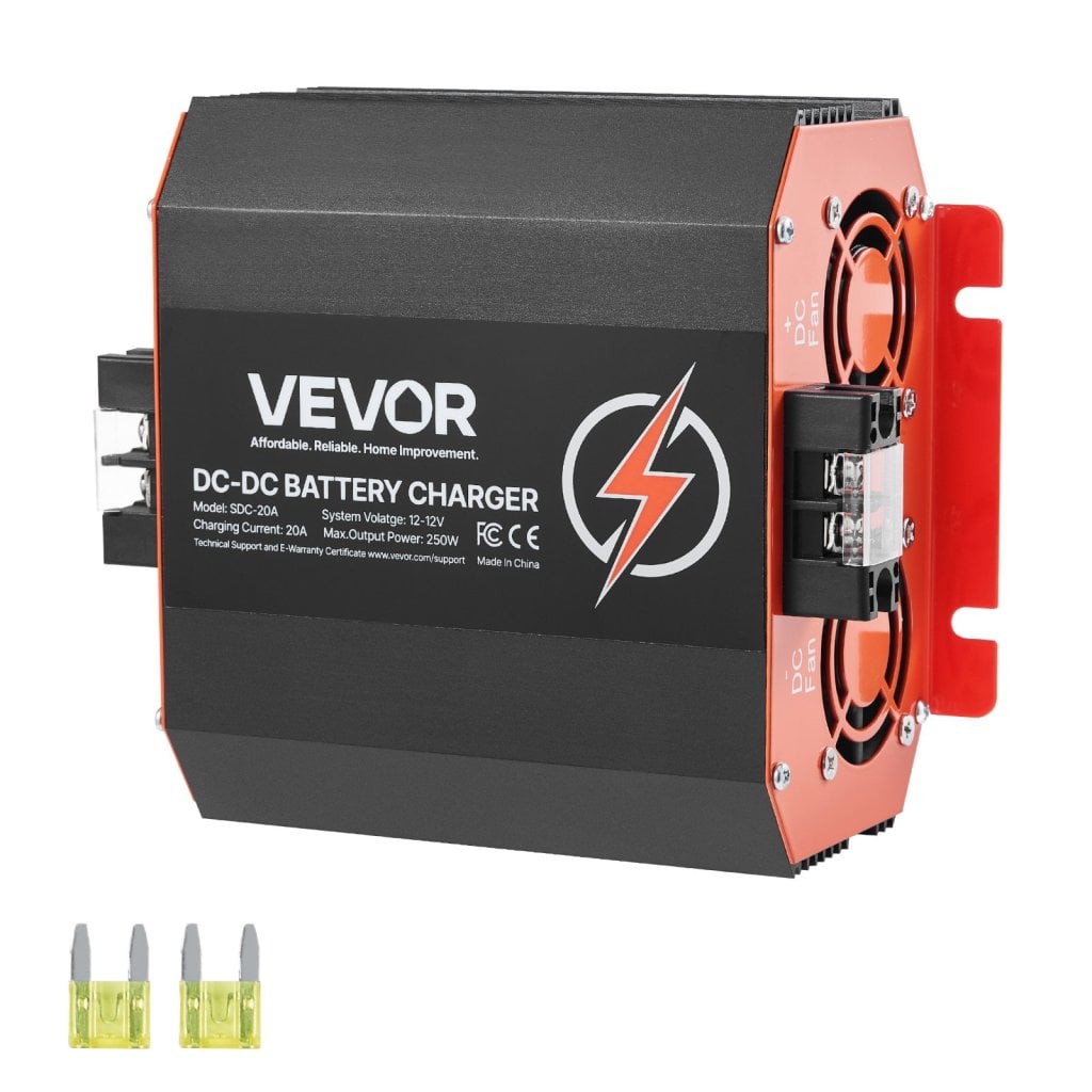Nabíječka 12V 20A DC-DC, nabíječka baterií 250W pro olověné, lithiové AGM baterie