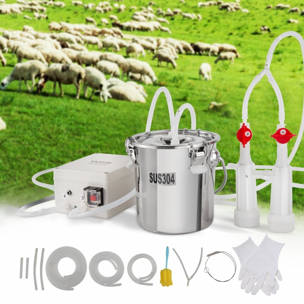 Dojarka do kóz, dojarka do kóz, wiadro ze stali nierdzewnej 304, 3 l, przenośne