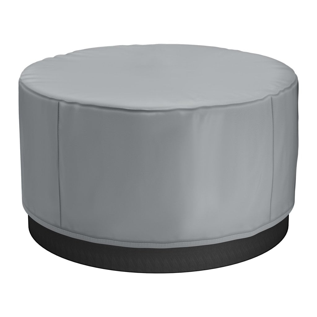 Pokrywa do zewnętrznego jacuzzi, okrągła, 2000 x 850 mm, wodoodporna i odporna na warunki atmosferyczne, szara