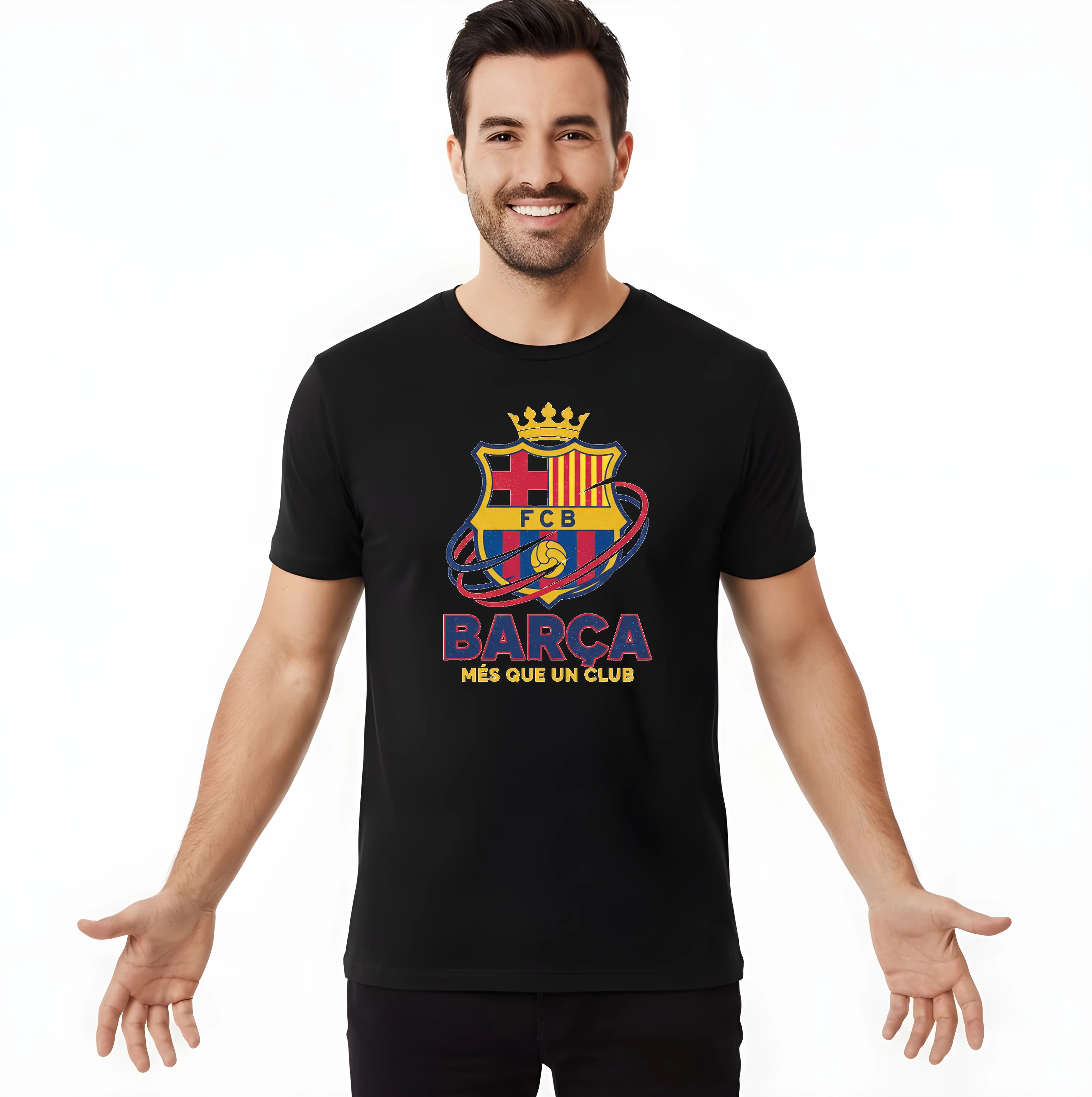 Koszulka męska Barça, legendarna tarcza, królewska pasja i katalońska duma