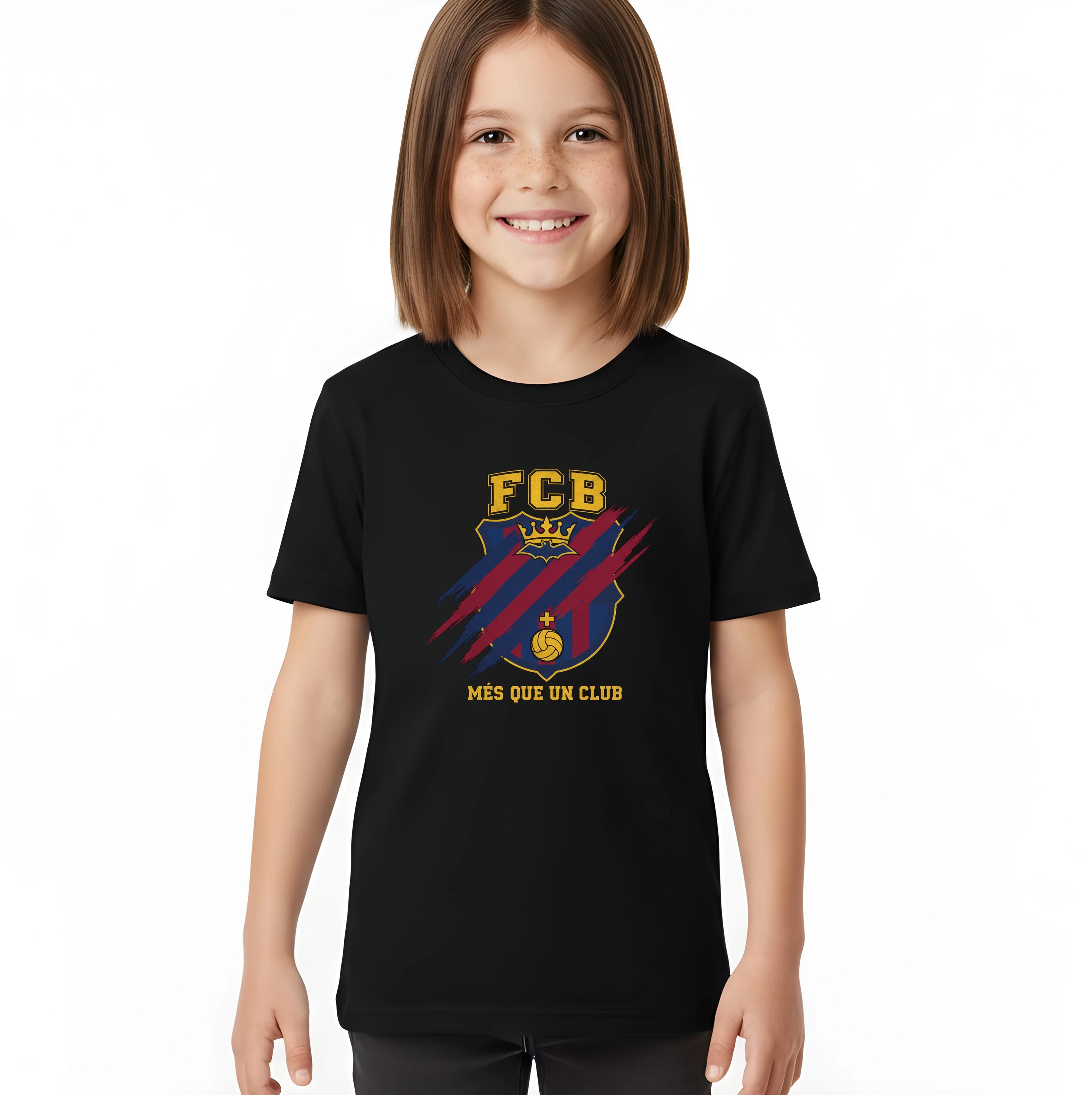 Koszulka dziecięca FCB królewska tarcza więcej niż klub
