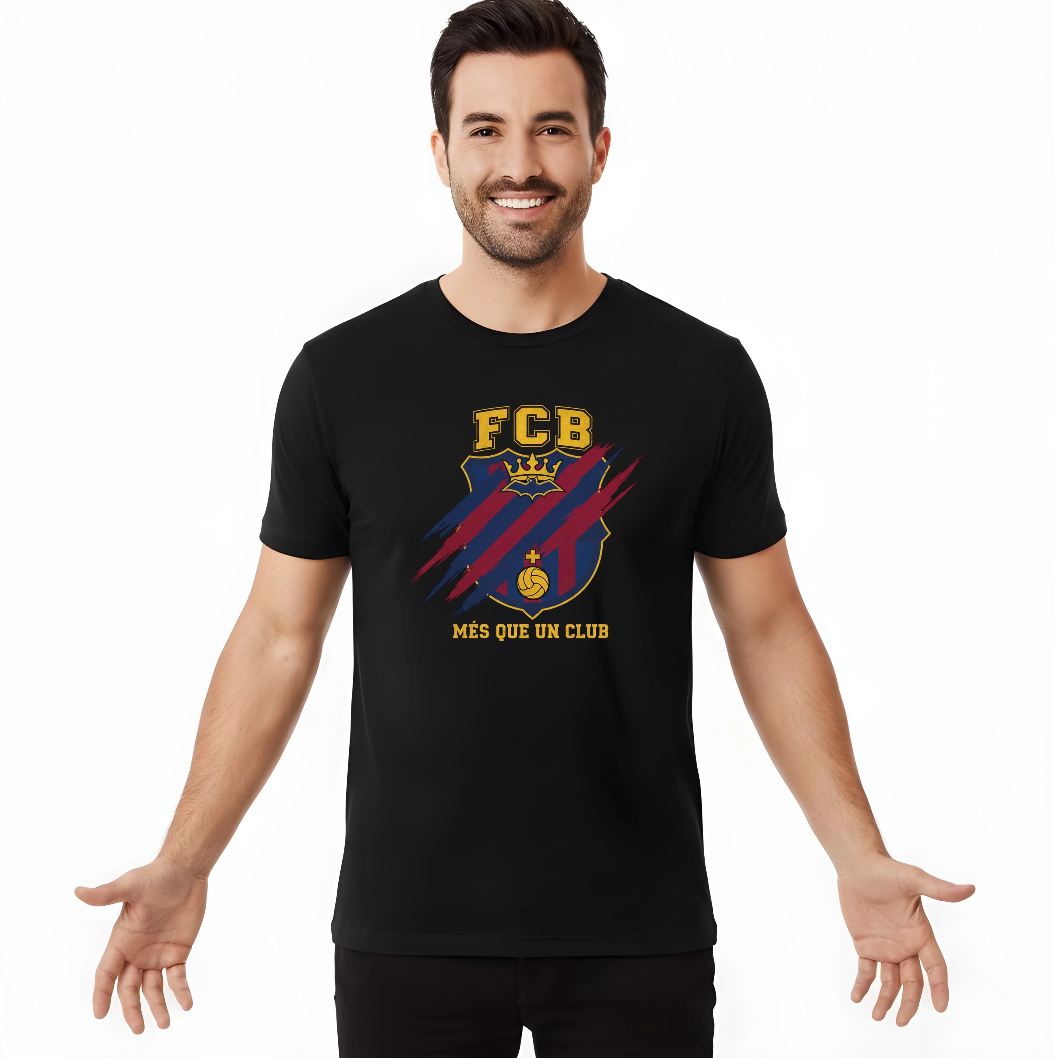 Koszulka męska FCB, królewska tarcza, coś więcej niż klub, duma i tradycja