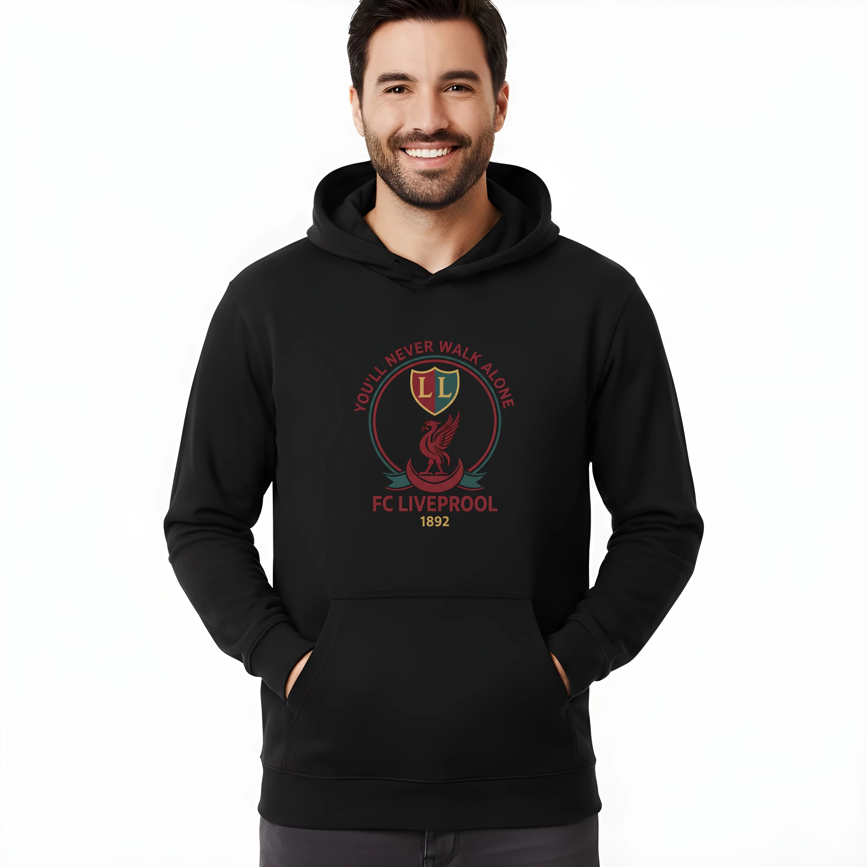 Bluza z kapturem serce Liverpoolu You'll Never Walk Alone wieczna legenda od 1892