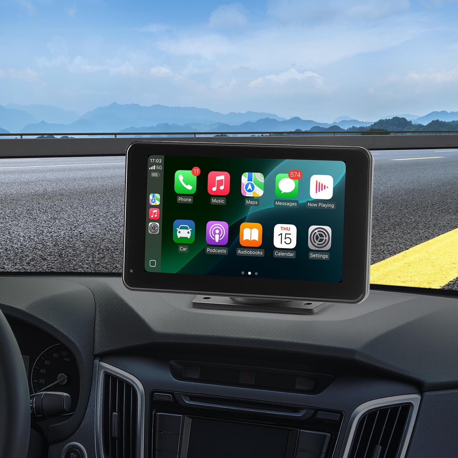 Radio samochodowe z ekranem dotykowym CarPlay 7 w systemie Apple Android Kamera cofania