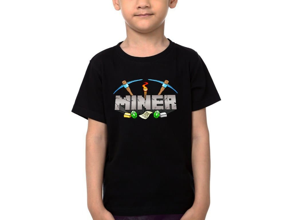 Koszulka dziecięca Minecraft Górnik