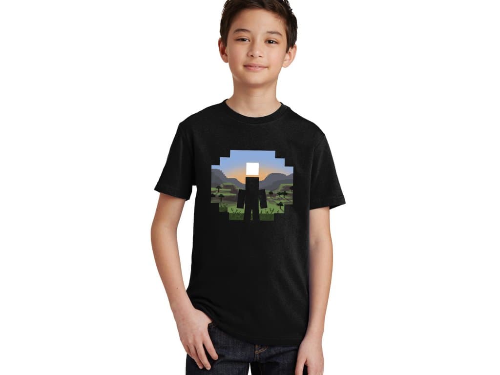 Koszulka dziecięca Minecraft Landscape