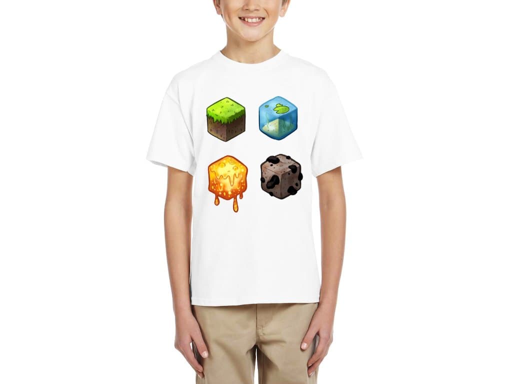 Koszulka dziecięca Minecraft kostki