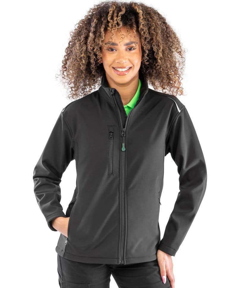 Result Recycled | R 900F - Damska 3-warstwowa kurtka softshell "Printable"
