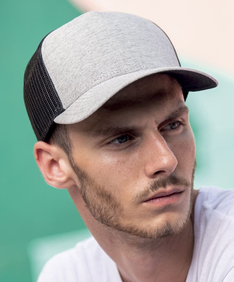 Atlantis | Rapper Melange - 5-panelowa czapka Trucker "Rapper Melange"