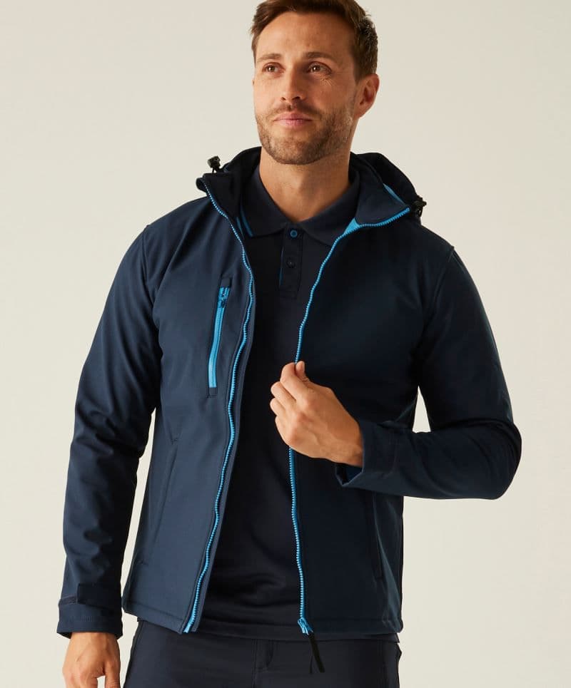 Regatta | TRA 701 - Kurtka softshell 3-warstwowa z kapturem "Venturer"