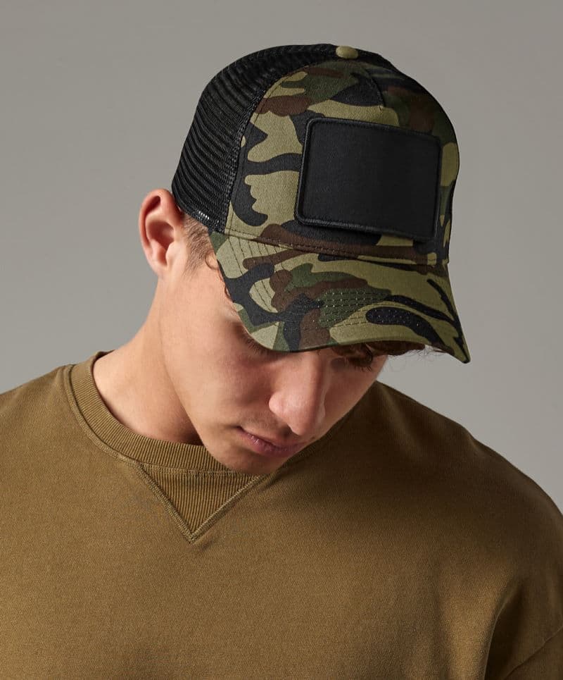 Beechfield | B 641 - Czapka 5-panelowa "Removable Patch Trucker"