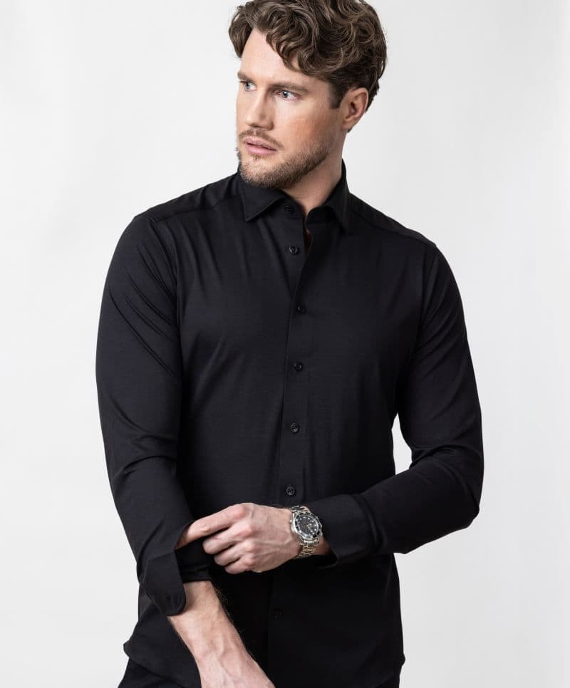 J.Harvest & Frost | IB 132 Regular Men - Koszula Interlock z długim rękawem