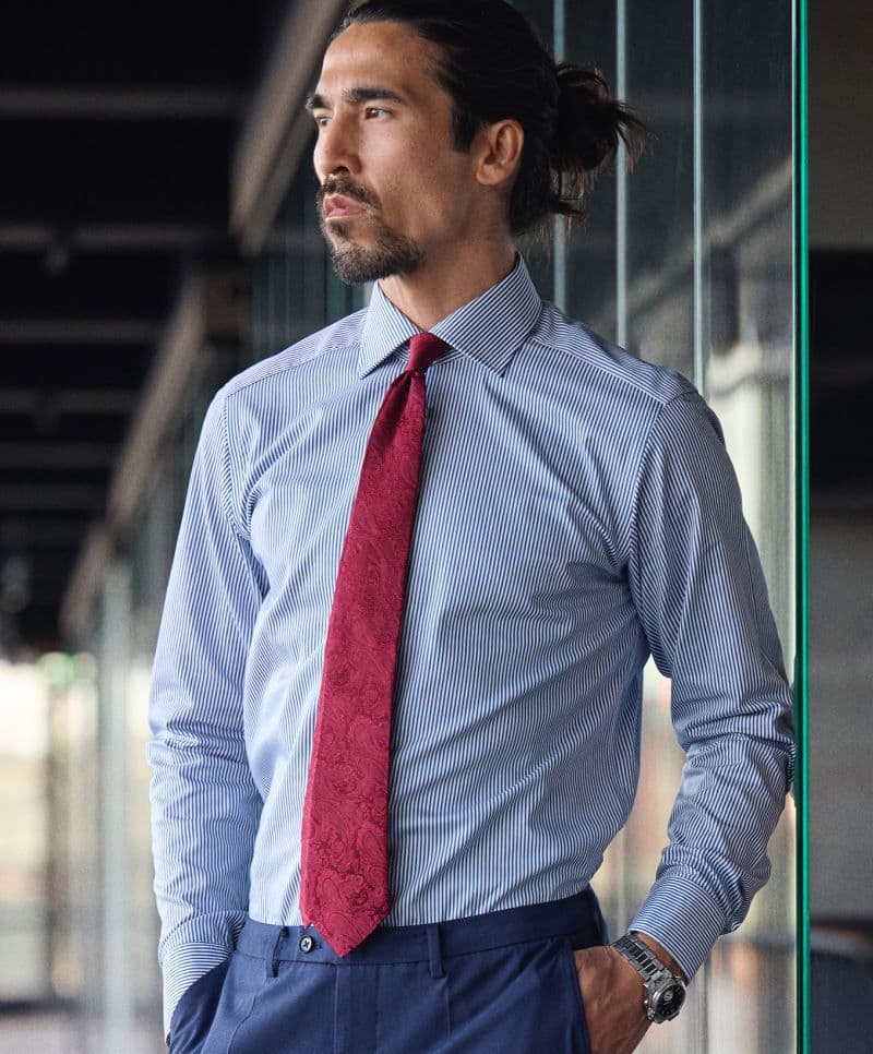 J.Harvest & Frost | YB 50 Regular Men - Koszula diagonalowa z długim rękawem